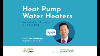 Green@Home: Heat Pump Water Heaters Workshop