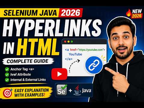34. Hyperlinks in HTML (Selenium Java 2026)