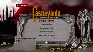 CASTLEVANIA: SYMPHONY OF THE NIGHT Title Screen Xbox Series X 24.08.26