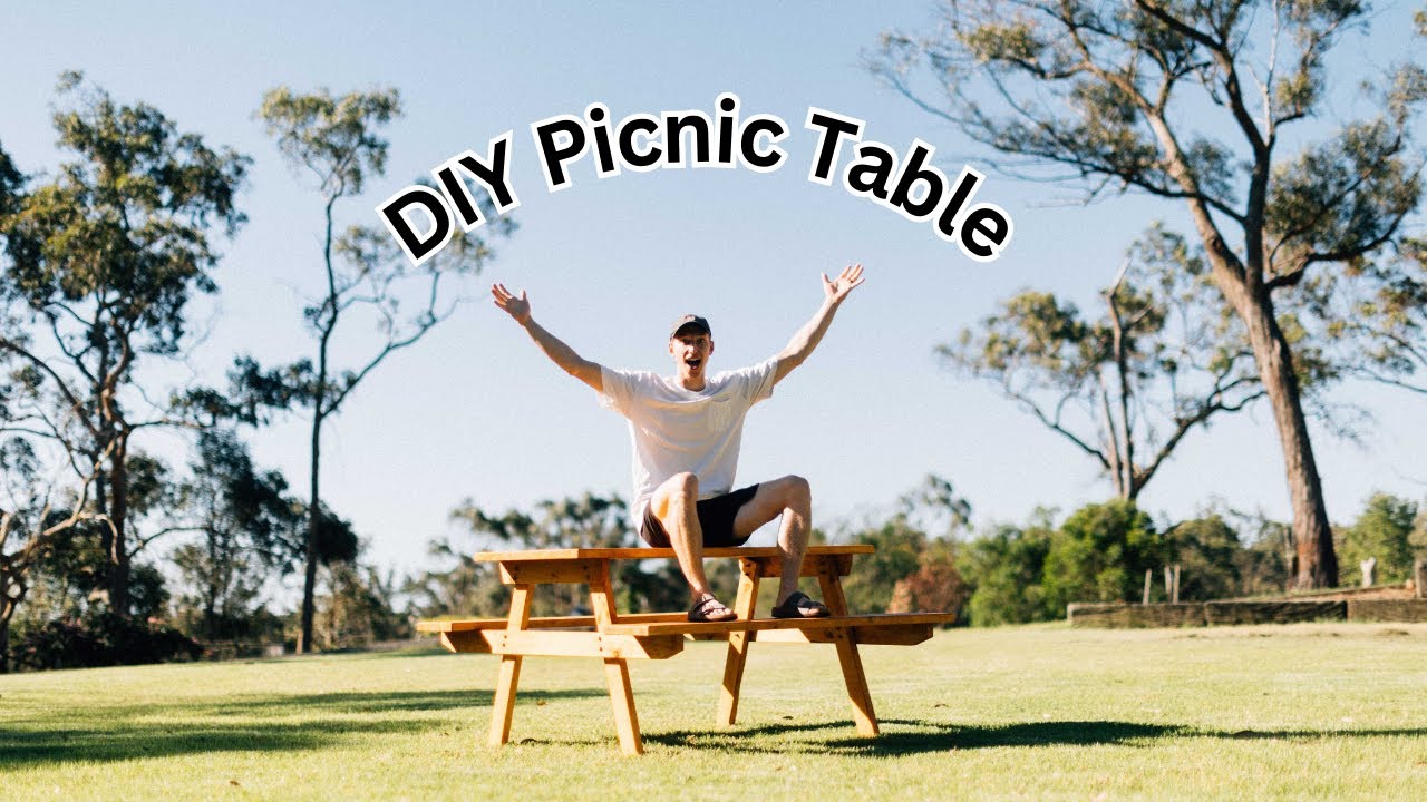 Easy and Affordable Picnic Table - YouTube