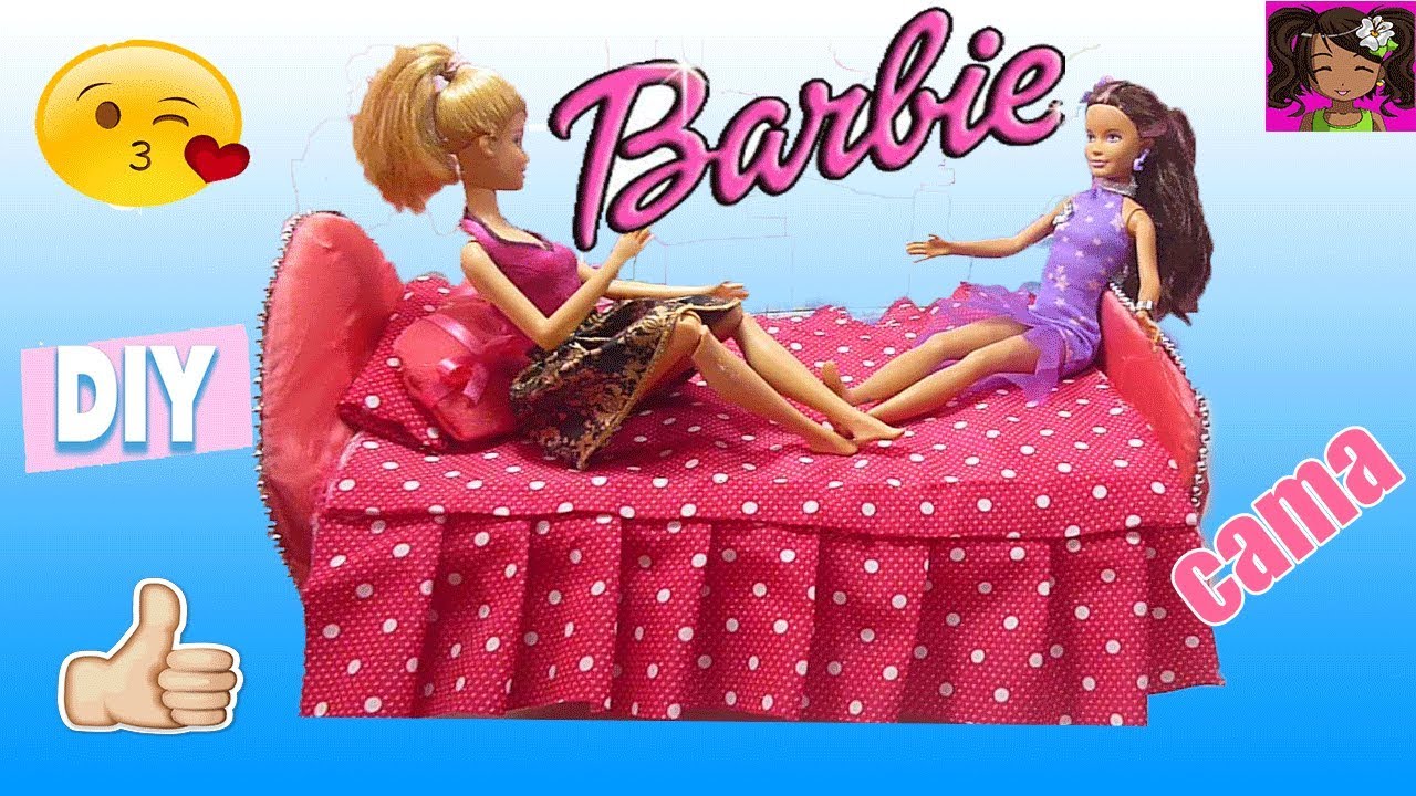 Húmedo Besugo viernes DIY | Como hacer una cama en miniatura para Barbie | manualidades para  muñecas - YouTube