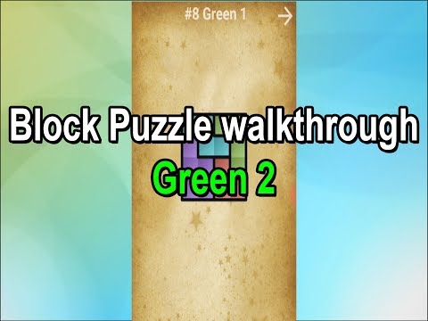 Видео: Block Puzzle gameplay walkthrough / Green 2 / прохождение игры Головоломка из Блоков