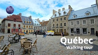 [4K] Petit Champlain | Gare du Palais | Old Quebec | Québec city Walking Tour Spring2024