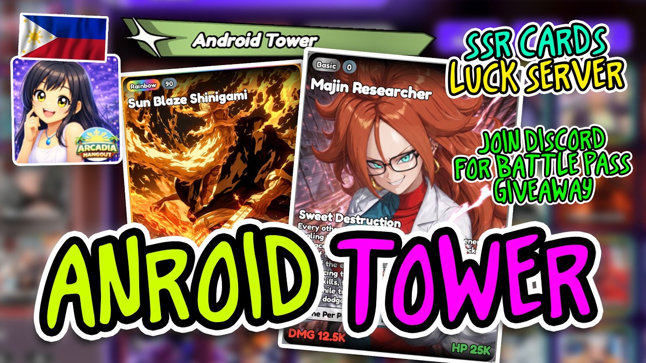 Команды башен Android в игре Anime Card Clash 