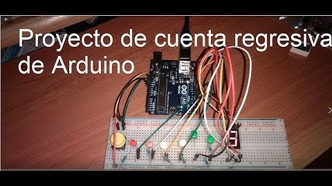Proyecto de cuenta regresiva de arduino