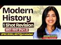 Modern History in ONE SHOT: 1857–1947 (Part 2) | UPSC 2026 | All PYQs Included | Jasleen Ma'am