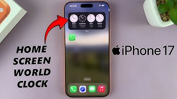 How Add World Clock Widget To Home Screen Of iPhone 17 / 17 Pro