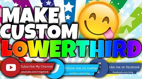 How to make a Custom Lower Third using Android.