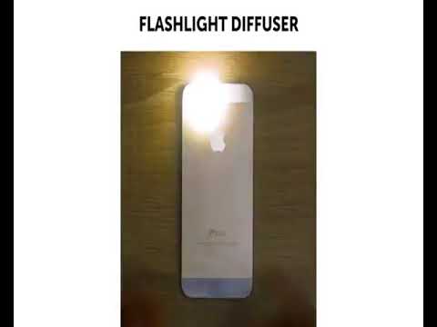 Make A Flashlight Diffuser Out Of Hot Glue Gun.....