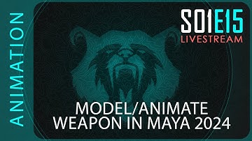 How to model and animate a weapon? Maya 2023 tutorial for Gamedev ( UE5 ) - Livestream - S01 E15
