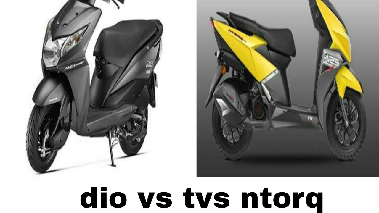 TVS NTORQ VS HONDA DIO COMPARISON VIDEO YouTube