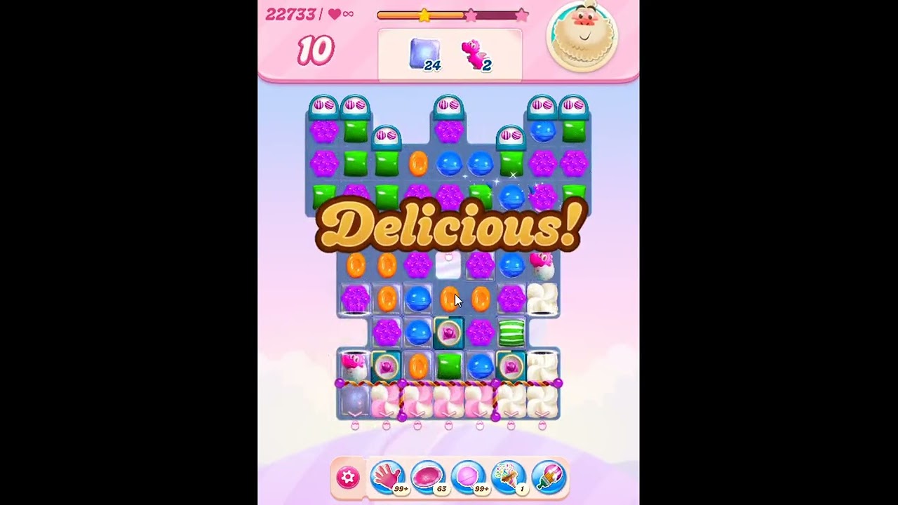 Candy Crush Saga Level 22733 - NO BOOSTERS | SKILLGAMING ✓ - YouTube