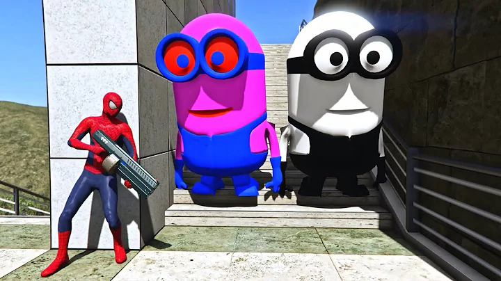 GTA 5 Funny Spiderman vs White Minion Epic Ragdoll Episode.90
