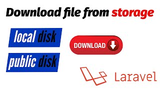 Download file from storage local disk and public disk on Laravel