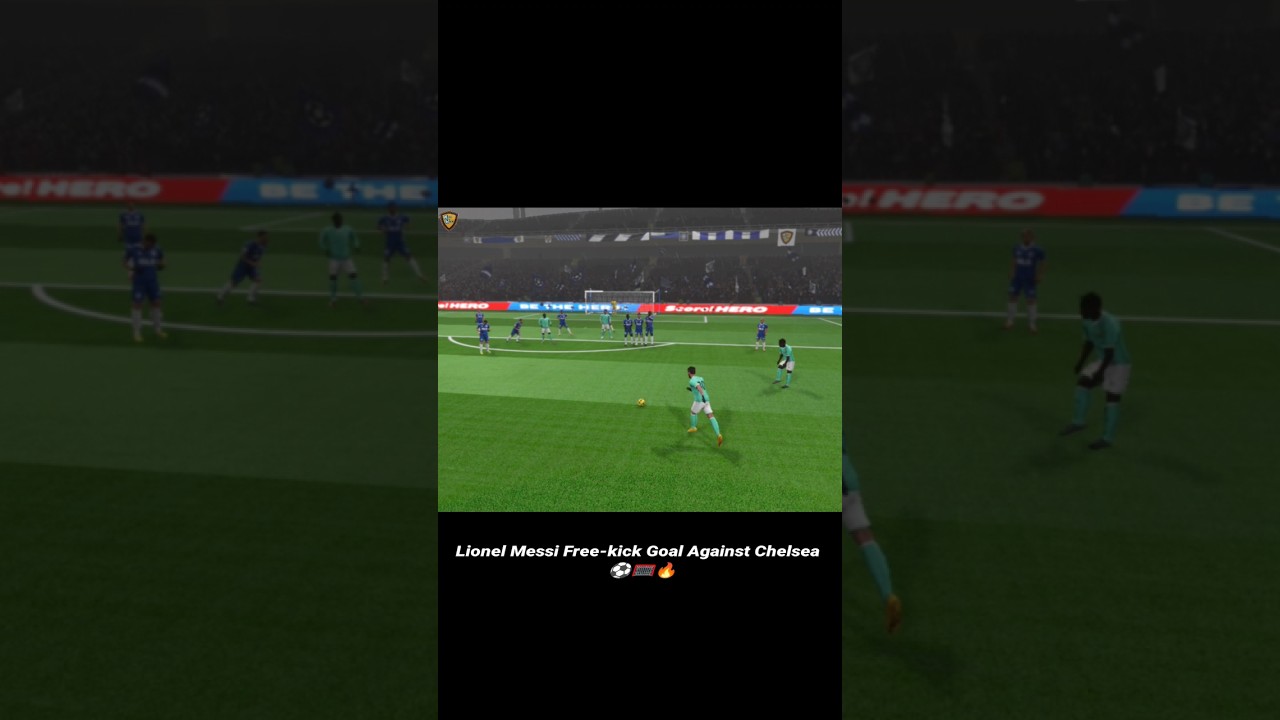Lionel Messi Free-kick Goal Against Chelsea ⚽🔥🥅