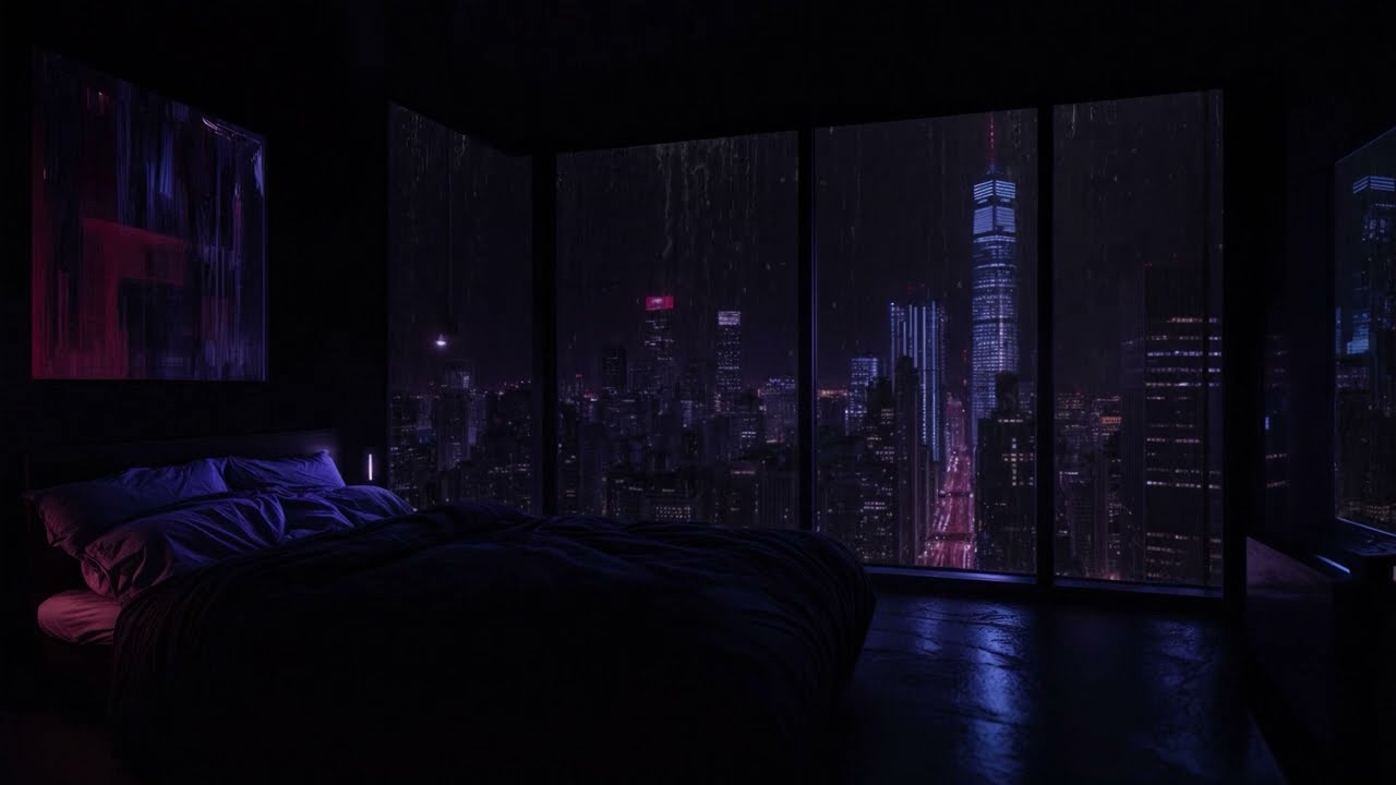 Heavy Rain & Thunderstorm in the City | Deep Sleep, Relaxation & Stress Relief | No Ads