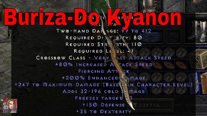 D2R Unique Items - Buriza-Do Kyanon (Ballista)