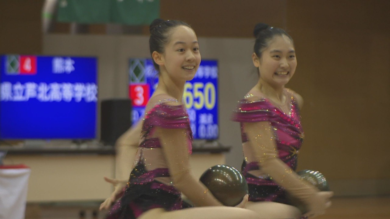 新体操】全九州高校大会 女子団体競技に鶴鳴と活水が出場 九州の頂点へ