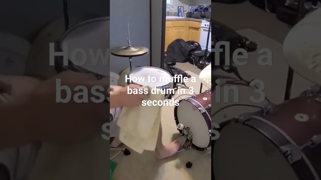 How to Muffle a Bass Drum in 3 Seconds 