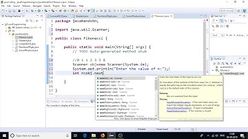 java program to display Fibonacci series