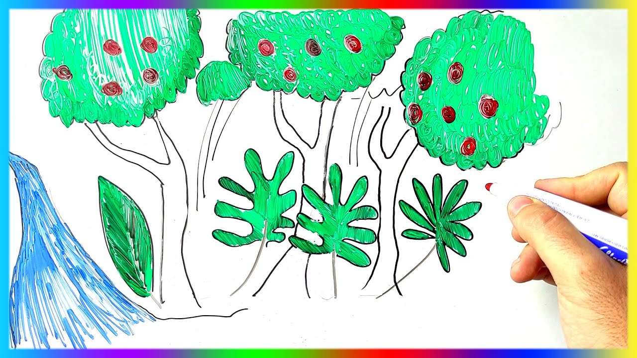 Dessin De Jungle Facile Pour Les Enfants