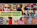 Gruhapravesham Shopping Vlog?|Sarees,Half Sarees&Dresses shopping||Maggam Work designs for Blouses||