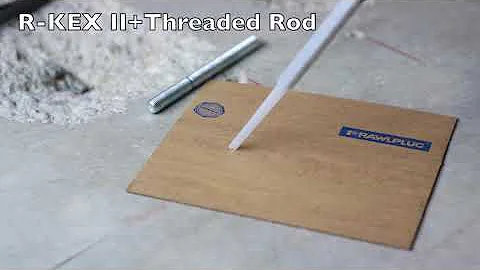 Rawlplug R KEX II Pure Epoxy Resin and Threaded Rod