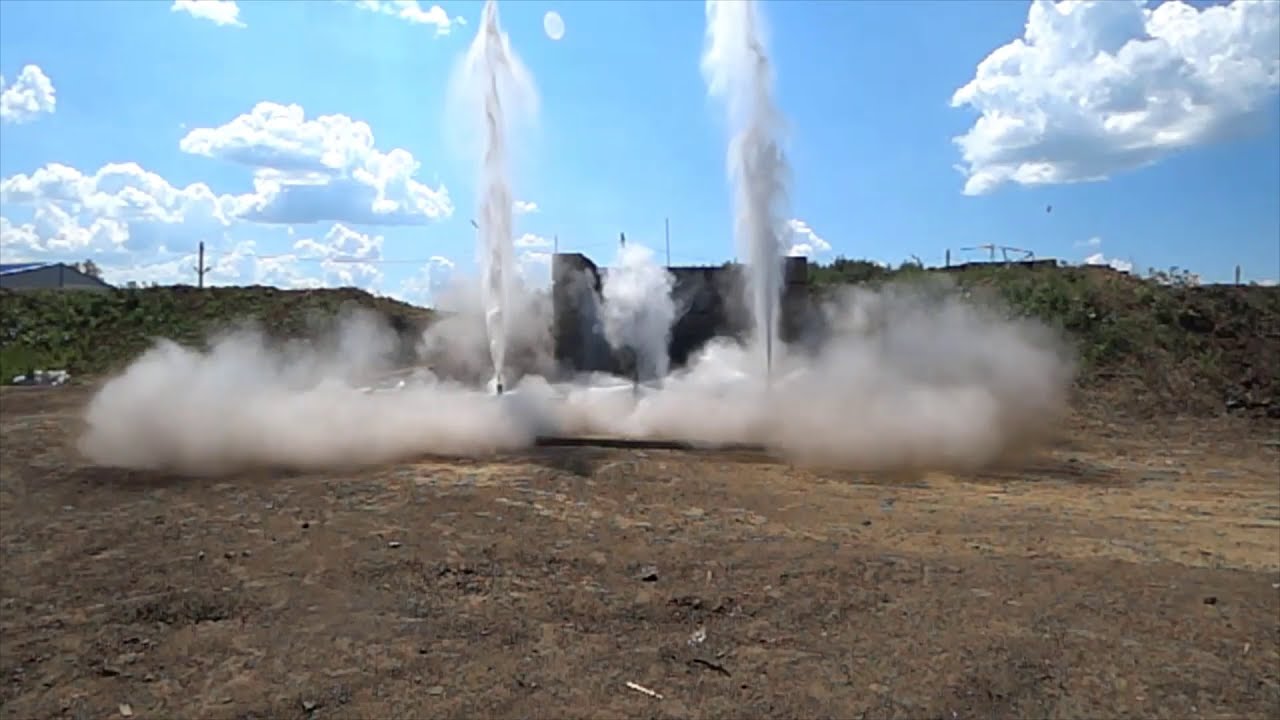 Полигонные испытания генераторов давления скважинных в специально ...