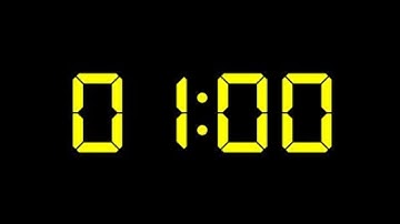 1 Minute Timer No Music with Alarm LCD 7 Segment Display