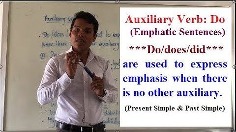 Learning English Grammars: Do is used in Emphatic Sentences