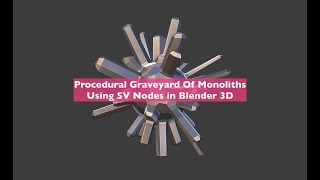 Celebrity LIVENODING Procedural Graveyard Of Monoliths Using SV Nodes Wealth