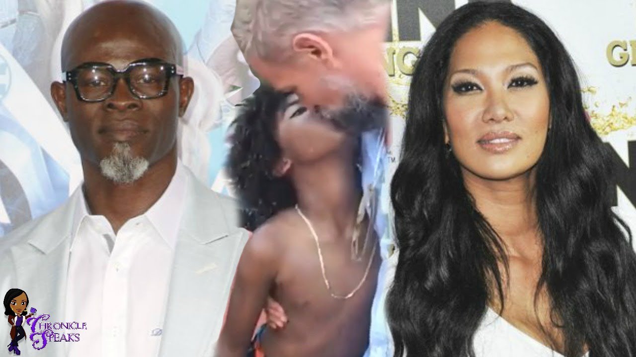 Kimora Lee Simmons Son KISSES Step Dad on Lips While REAL Dad Djimon Hounsou  Fights For Visitation - YouTube