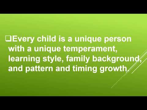 Principles Of  Child Development