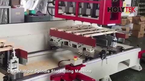 HOLYTEK Auto Double End Rectangular Tenoner & CNC Multiple Spindle Slot Milling Machine TAIWAN