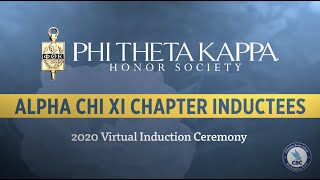Phi Theta Kappa (PTK) 2020 Virtual Induction Ceremony
