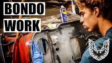FIRST TIME USING BONDO FILLER! 1970 Firebird Drift Car Build Part 13