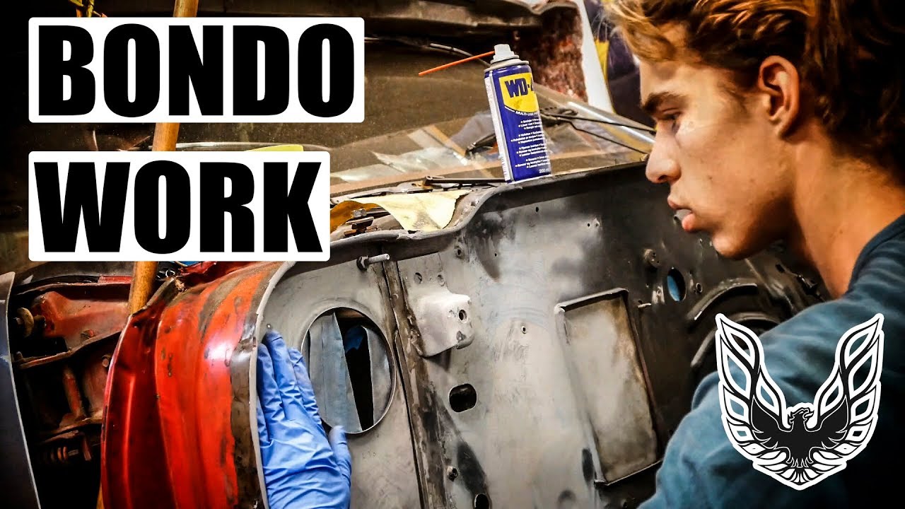 FIRST TIME USING BONDO FILLER! 1970 Firebird Drift Car Build Part 13