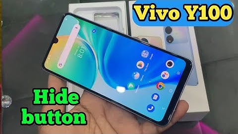 How To Hide Button in Vivo Y100, How To Hide Back Button In Vivo Y100, Navigation Button Setting