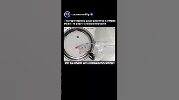 This Paper Robot Easily Swallowed & Unfolds Inside The Body To Release Medicine #robot #shorts #tech