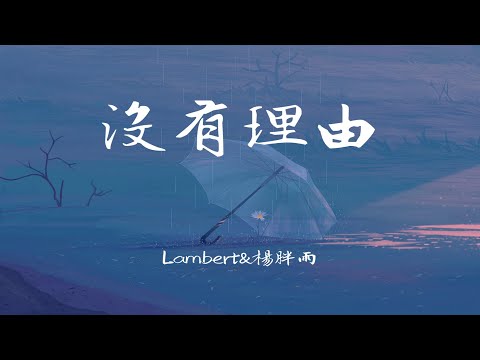 Lambert&楊胖雨-沒有理由（Rap Remix)「好聽的翻唱永遠沒有完整版」【動態歌詞/Lyrics/無損音質/抖音】♪