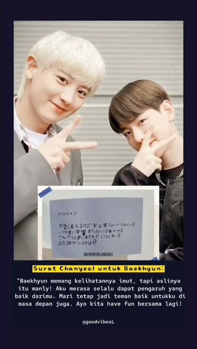 Surat dari Chanyeol untuk member EXO (indonesia)