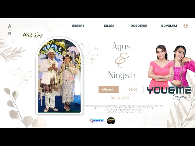 Live - Cs YOUu0026ME - ARS Audio - Wedding Agus u0026 Ningsih - Dilem Pojok Nogosari Boyolali -  05 05 2024 class=