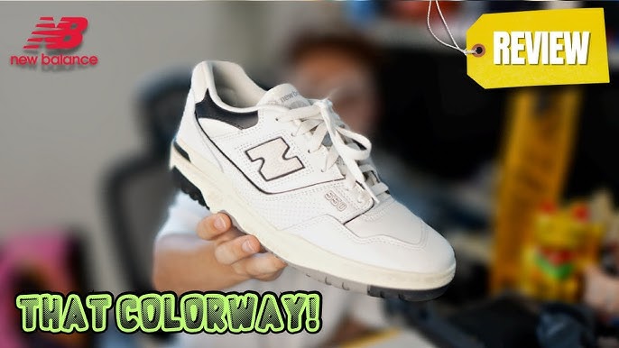 New balance 550 Cream Black on feet /Review 