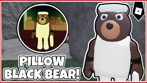 How to get "PILLOW BLACK BEAR" BADGE + BLACK BEAR MORPH/SKIN in PIGGY RP CUSTOMS ROLEPLAY! - ROBLOX