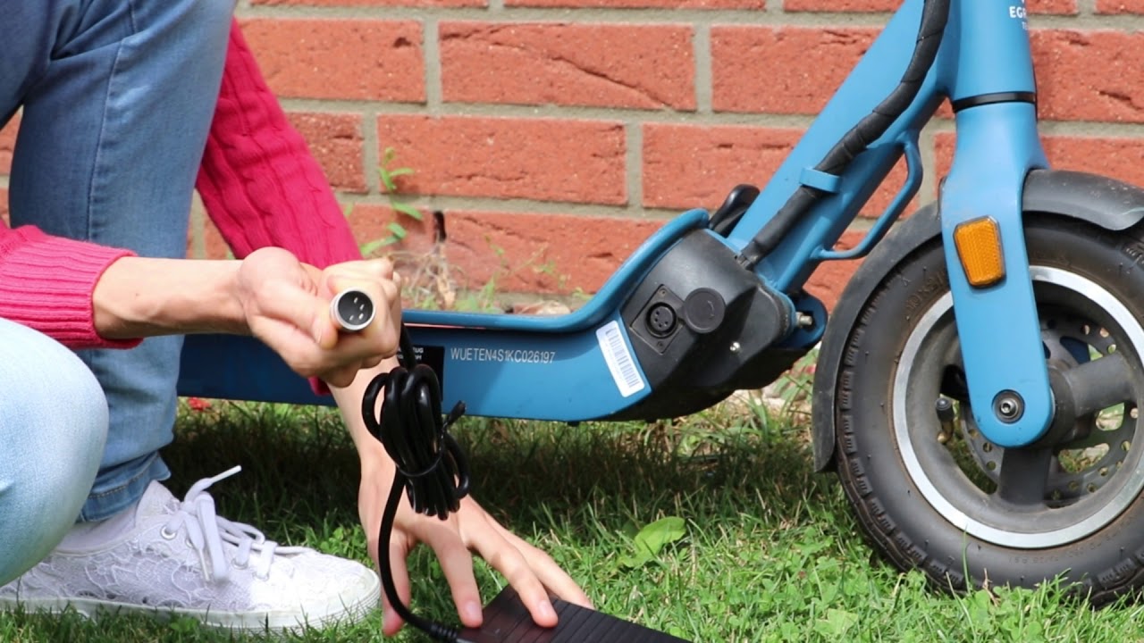 E Scooter Egret Ten aufladen YouTube