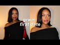 Grwm for a first date  date night makeup dating tipsadvice hair  outfit