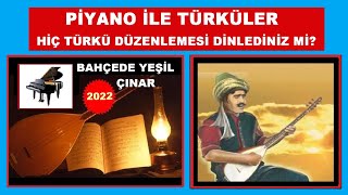 Genç Piyanist-Solist BAHÇEDE YEŞİL ÇINAR, Güzel Türk Halk Müzik, Diyarbakır Yöre PİYANO Şarkı-Türkü