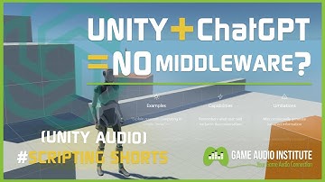 Unity Audio Scripting Shorts: Unity + ChatGPT