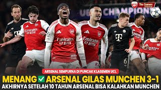 Download Lagu YES MENANG ✅ AKHIRNYA ARSENAL B4NT4! MUNCHEN 3-1 ‼️ Rice MOTM 🤩 Odegaard Kembali 👏 |Berita Arsenal MP3