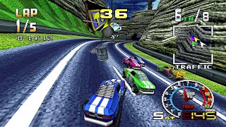 Burning Road PS1 Gameplay HD (Beetle PSX HW)